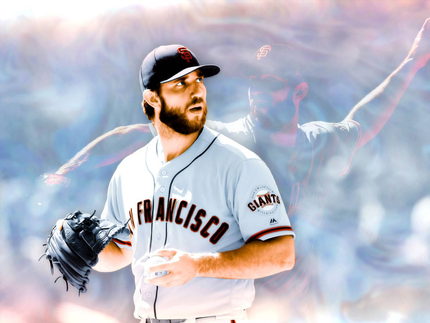 Bright Madison Bumgarner Background