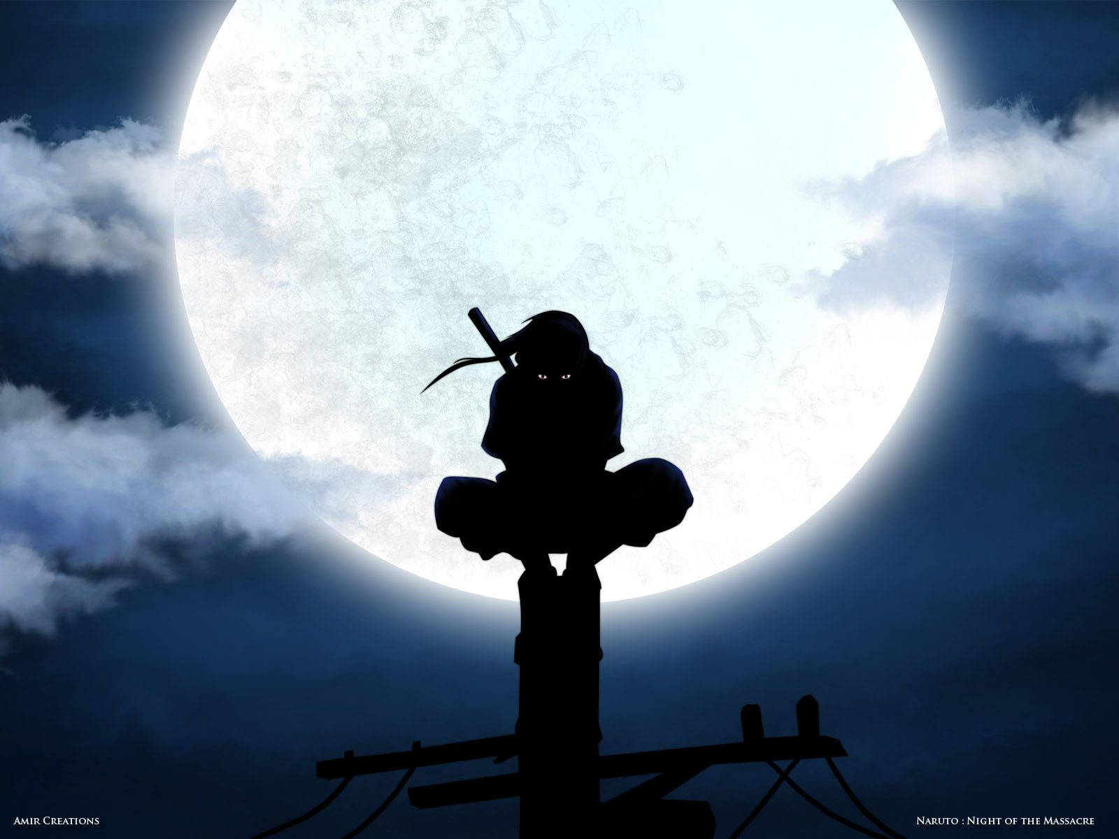 Bright Moon Itachi Uchiha Background