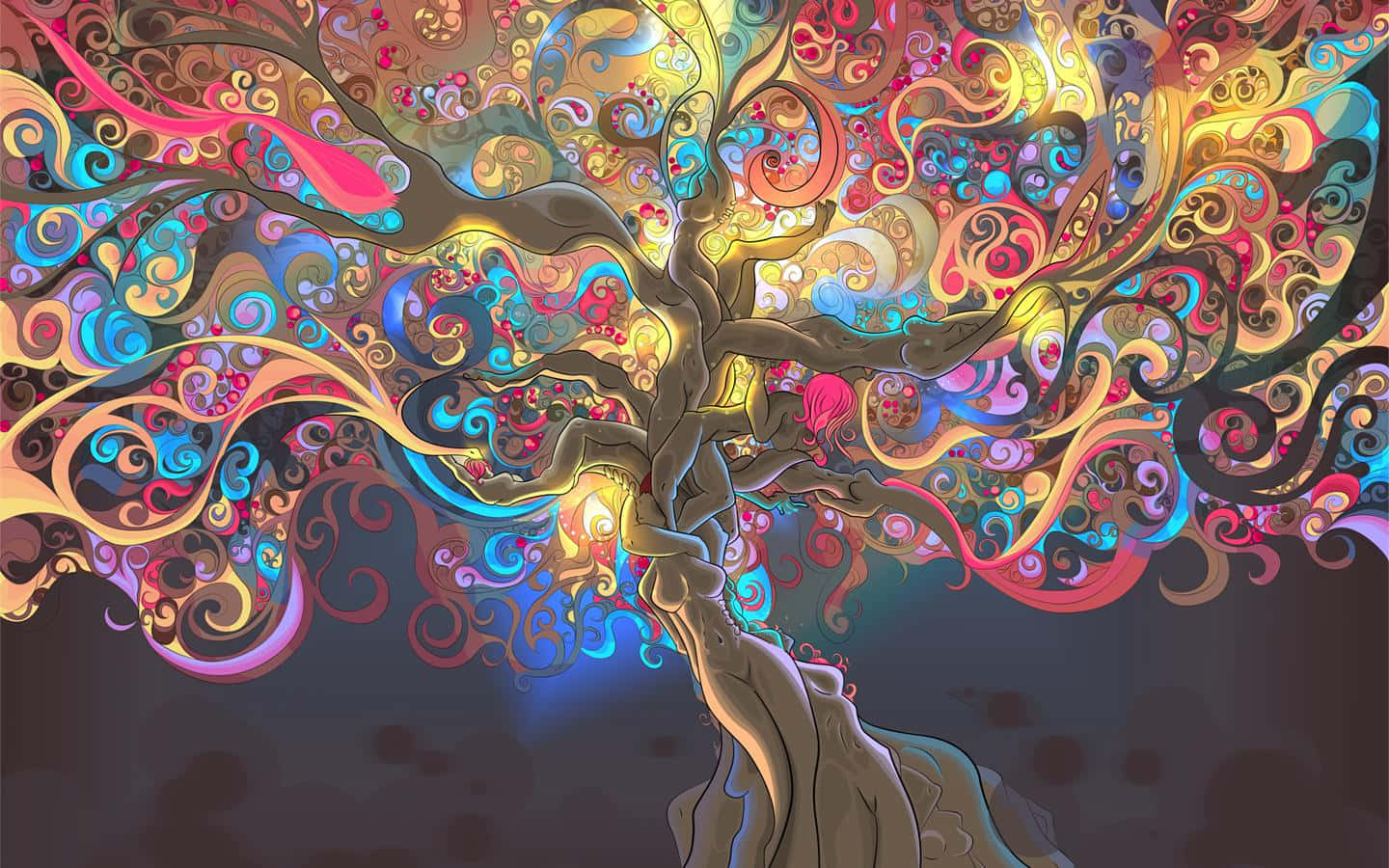 Bright Neon Brightens Your Desktop Background