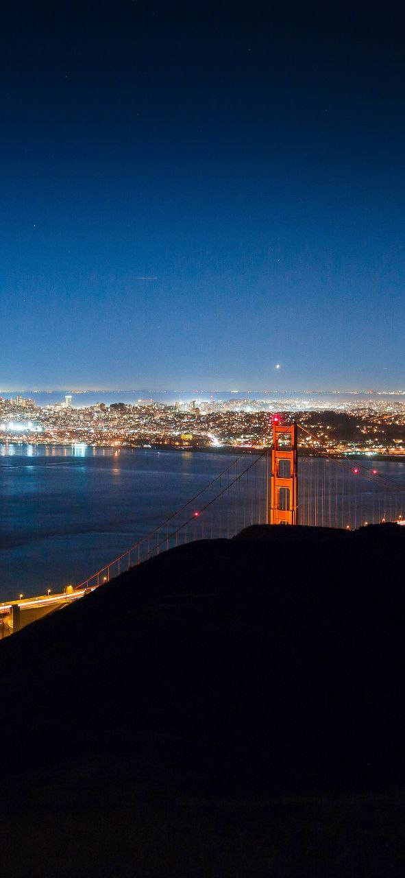 Bright Night Of San Francisco Iphone