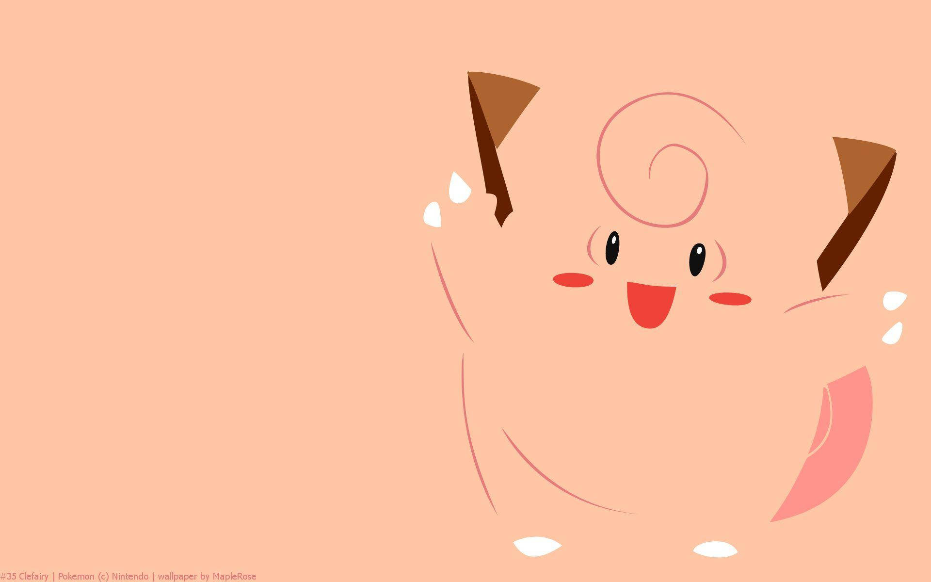 Bright Pink Clefairy Art