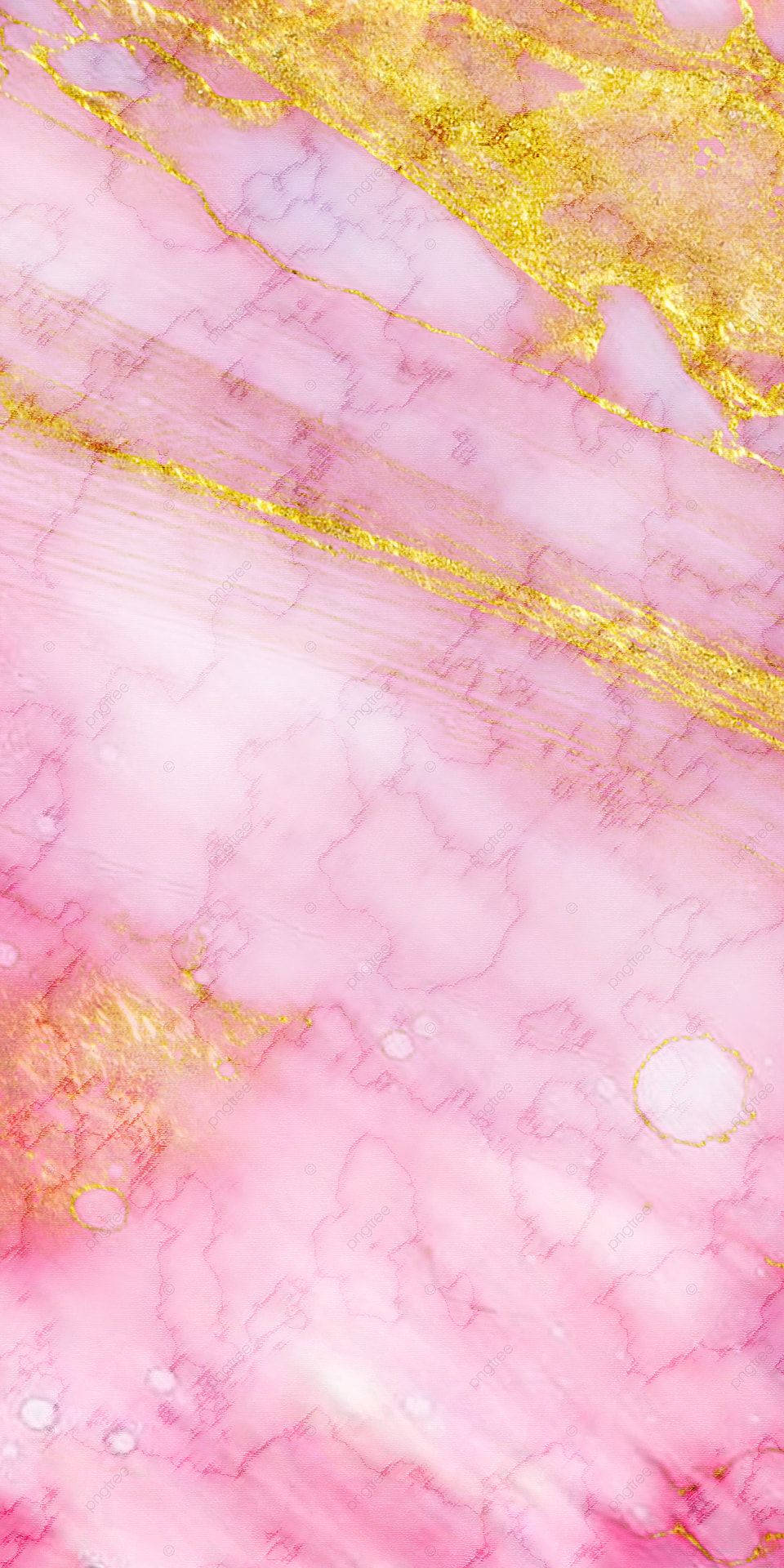 Bright Pink Gold Marble Background