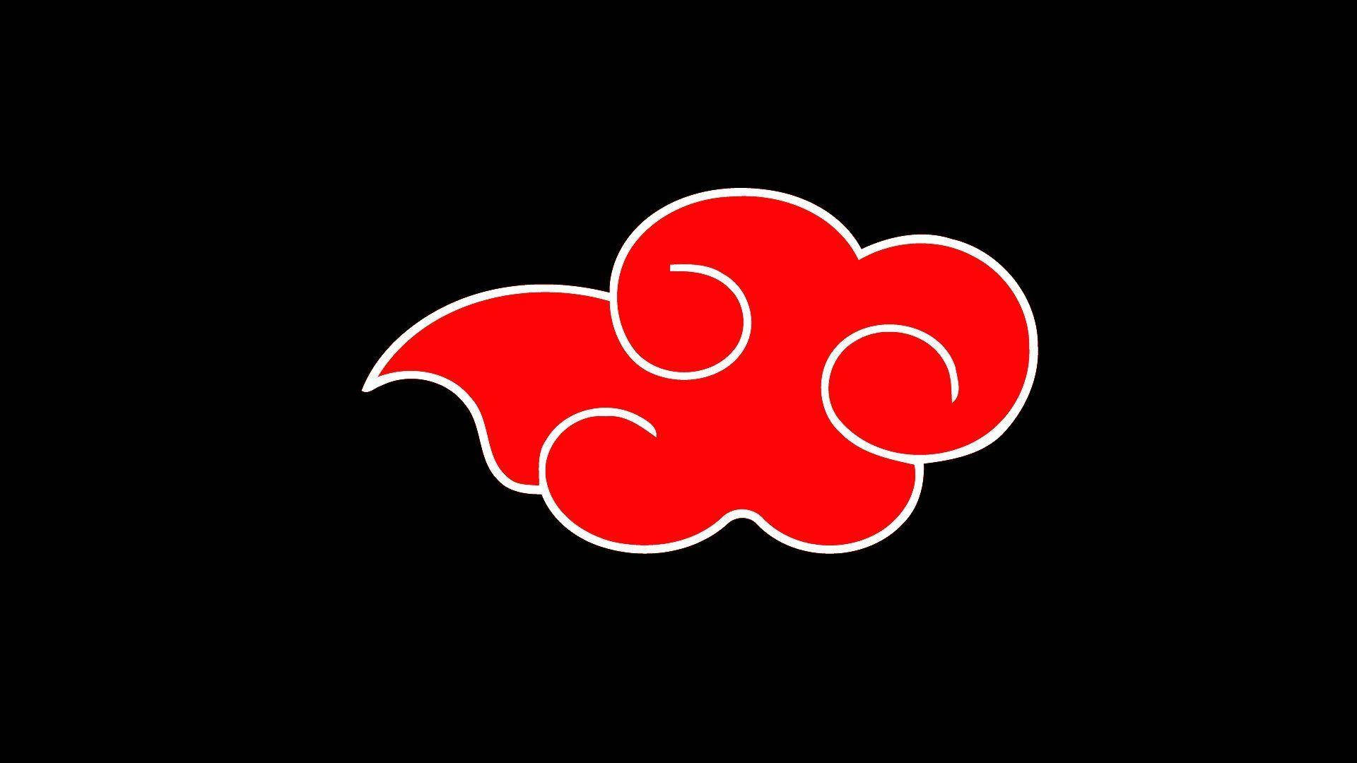 Bright Red Akatsuki Cloud Background