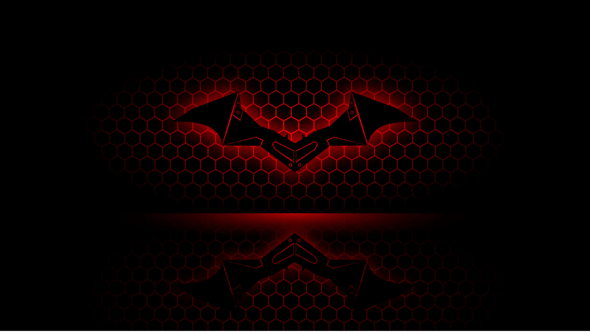 Bright Red Batman Logo In High-definition