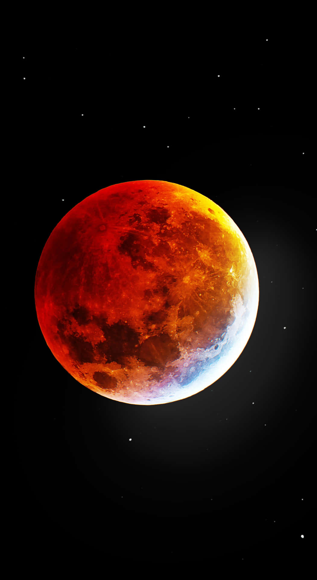 Bright Red Blood Moon Background