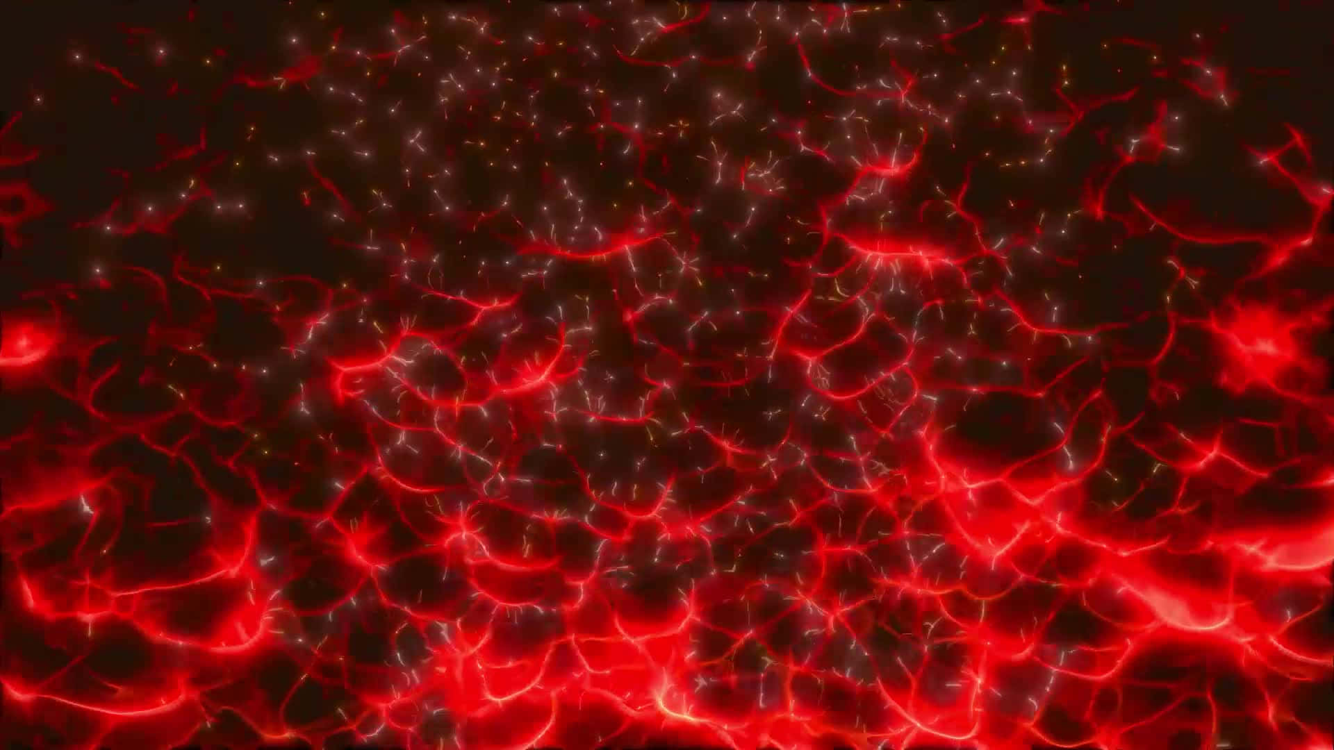 Bright Red Lightning Sparkles In The Night Sky Background
