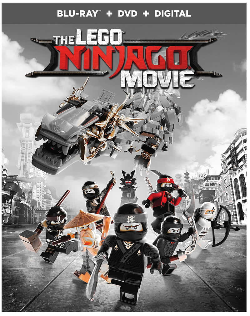 Bright Red Logo Of The Lego Ninjago Movie Background