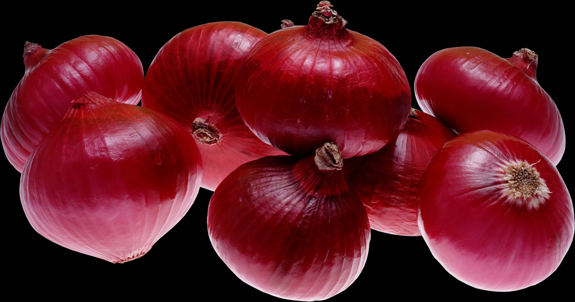 Bright Red Onions Vegetables Background