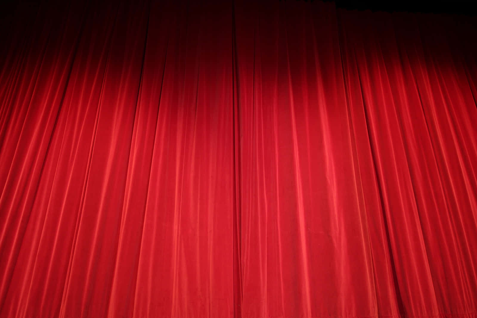 Bright Red Theater Curtains Background