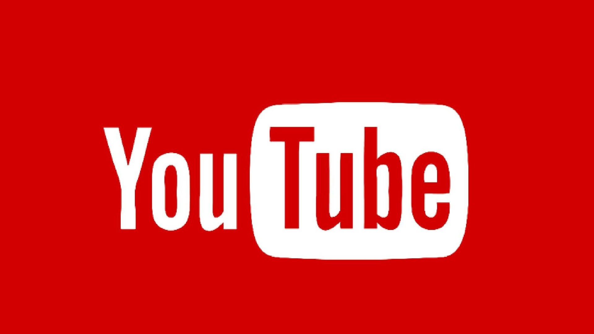Bright Red Youtube Logo Background