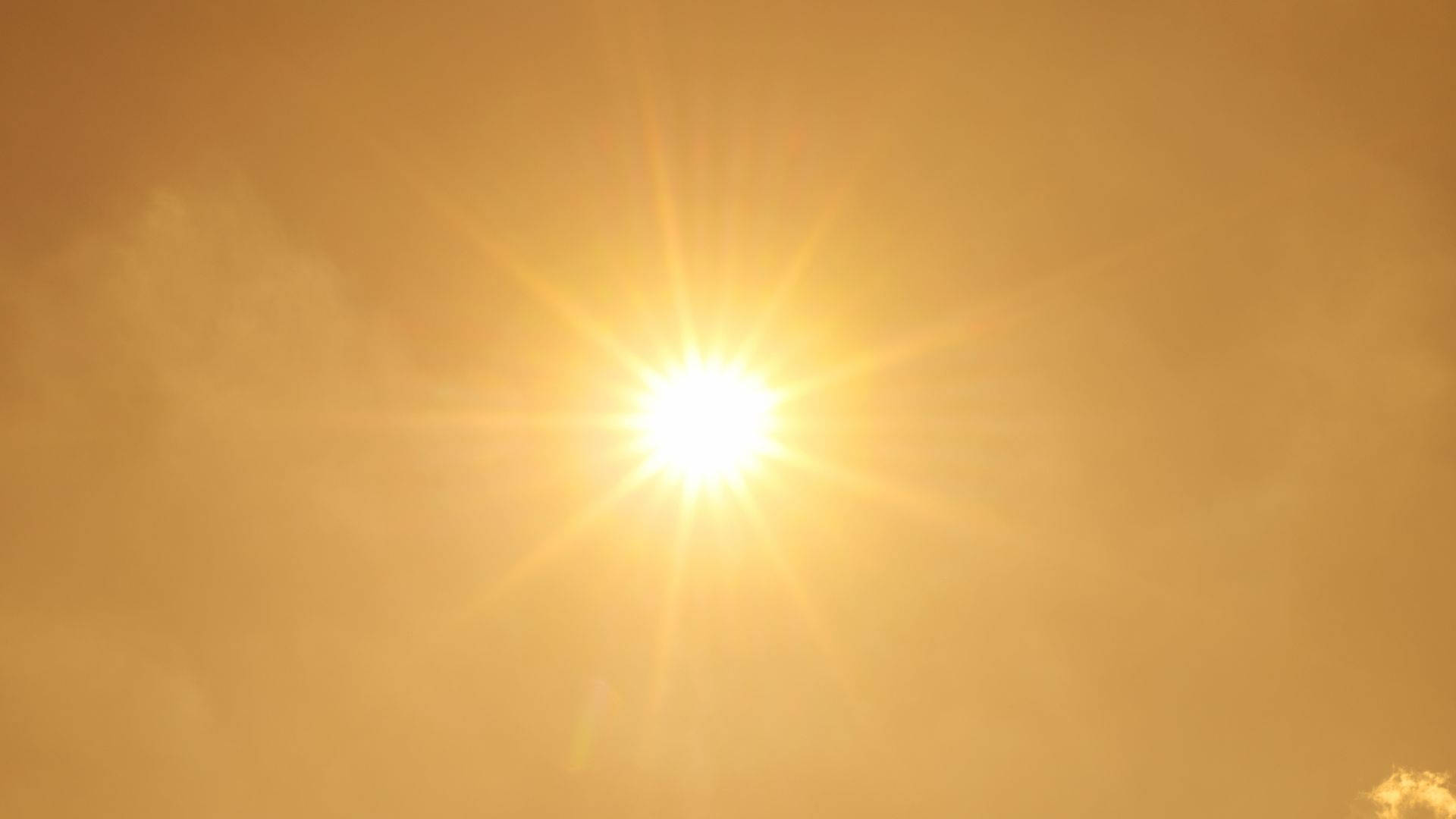 Bright Sun Heat Background