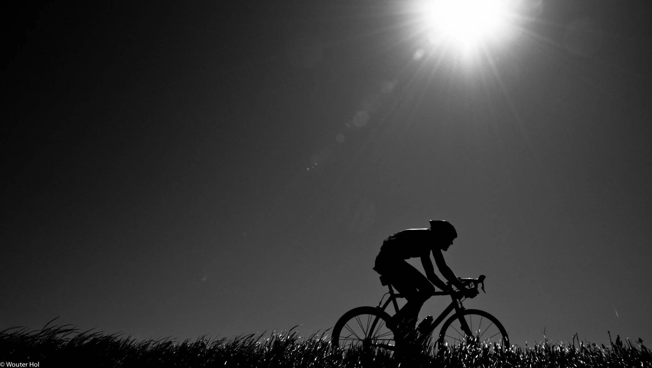 Bright Sun Road Bike Ride Background