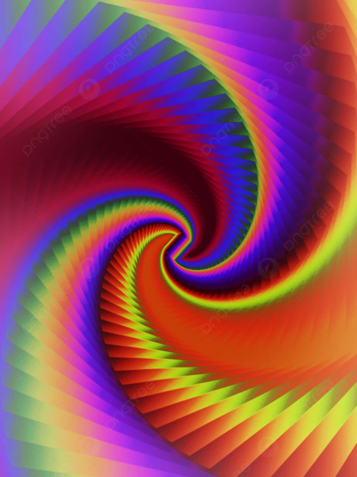 Bright, Vibrant Psychedelic Colors Background