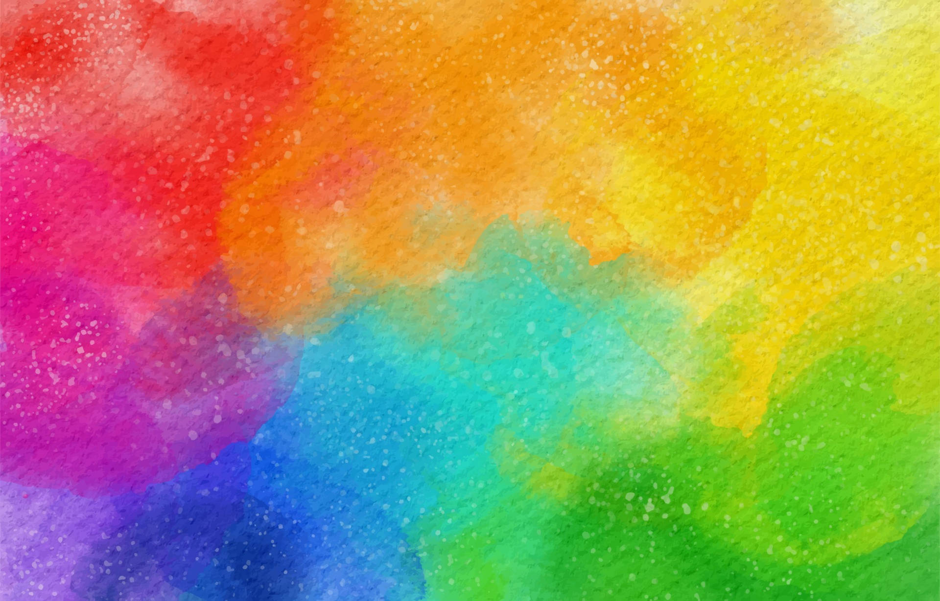 Bright Watercolour Rainbow Background Background