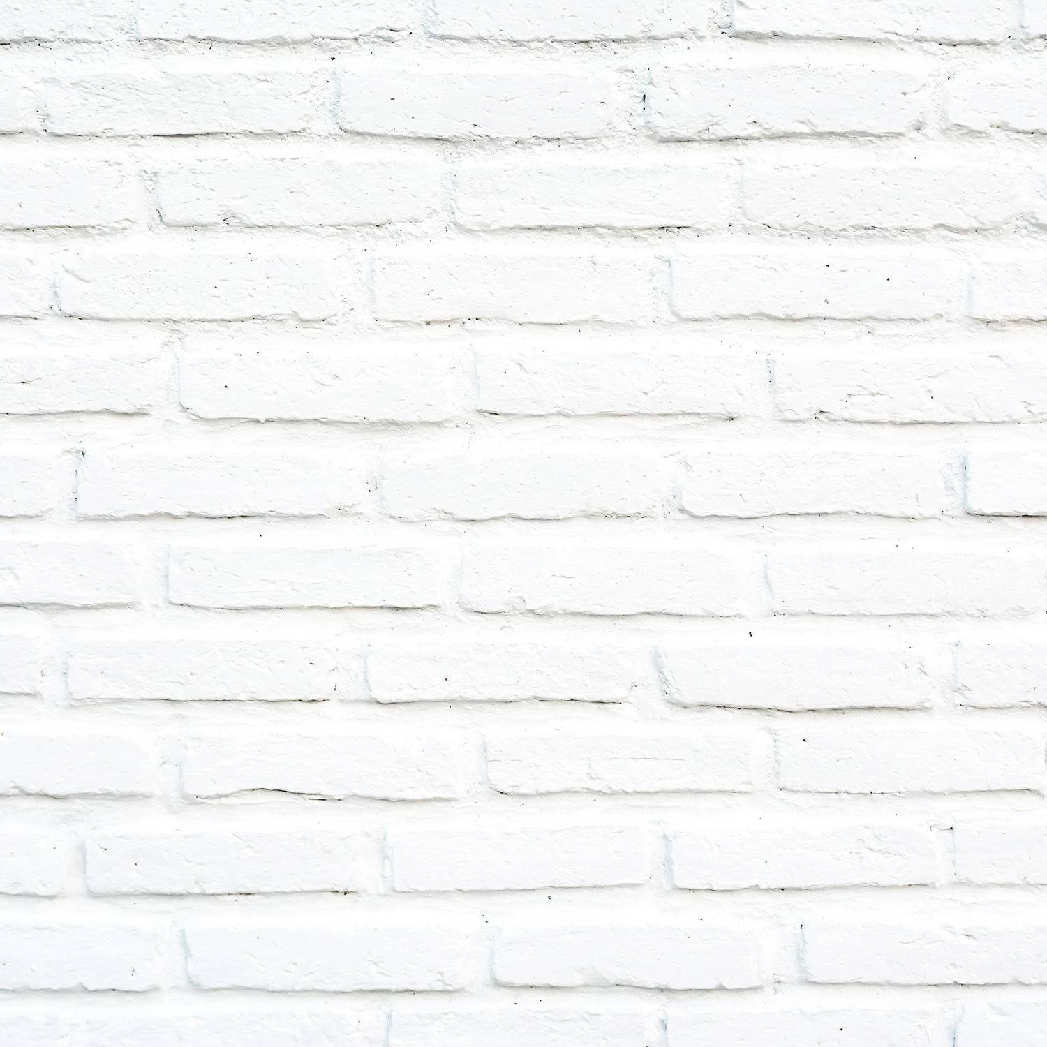 Bright White Brick Wall Stretcher Bond Background