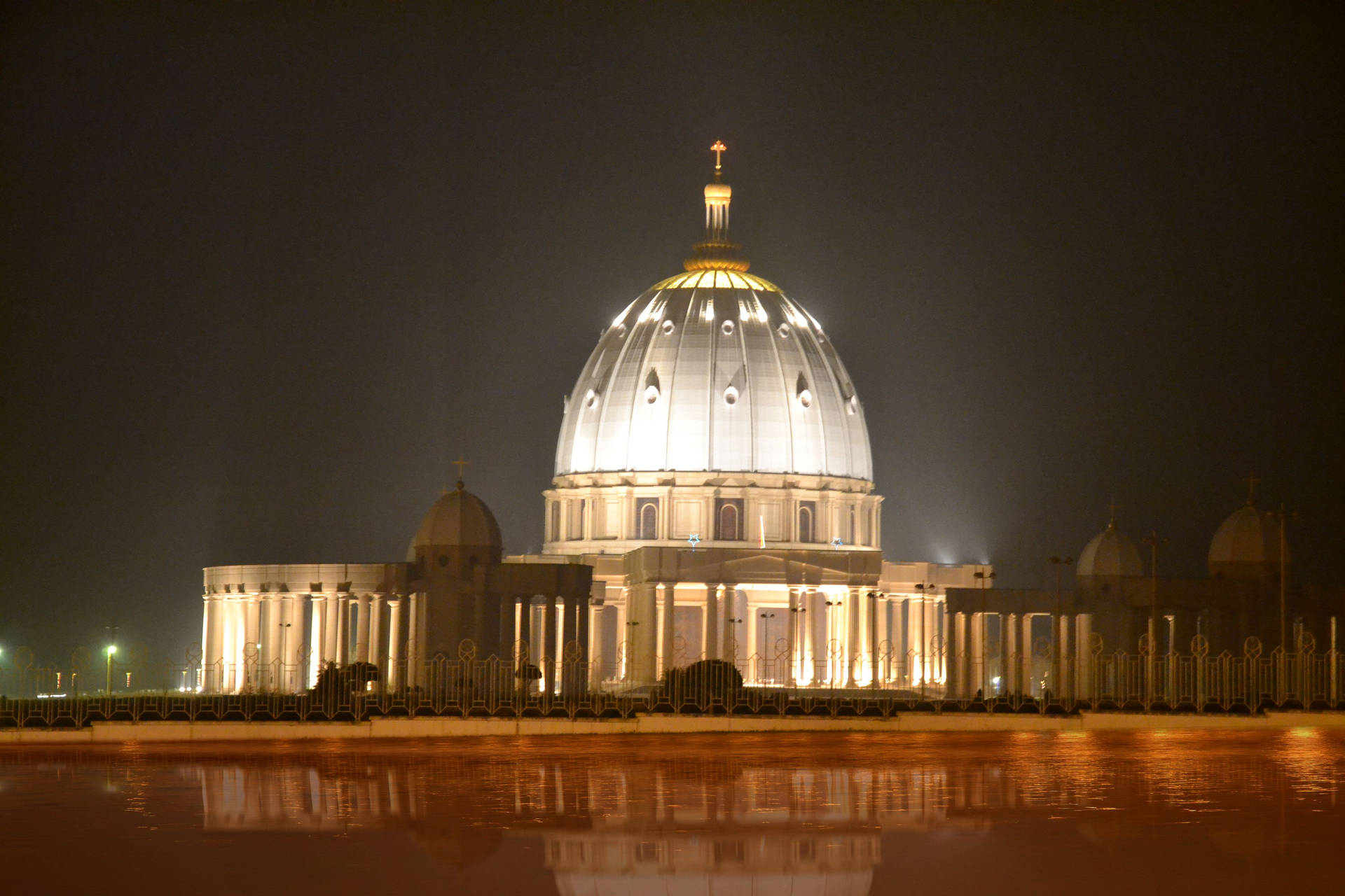 Bright Yamoussoukro In Ivory Coast Background