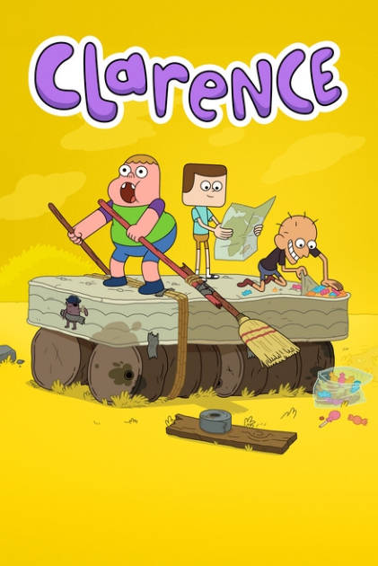 Bright Yellow Clarence Animated Poster Background