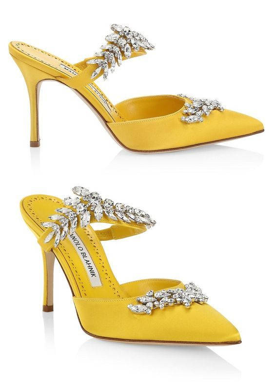 Bright Yellow Manolo Blahnik Stiletto