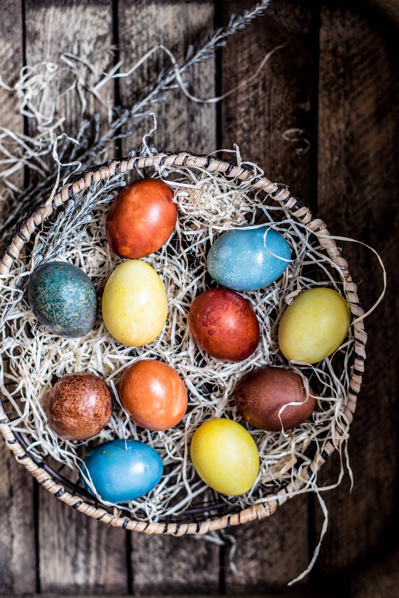 Brighten Up The Holidays With Vibrant Easter Eggs Background