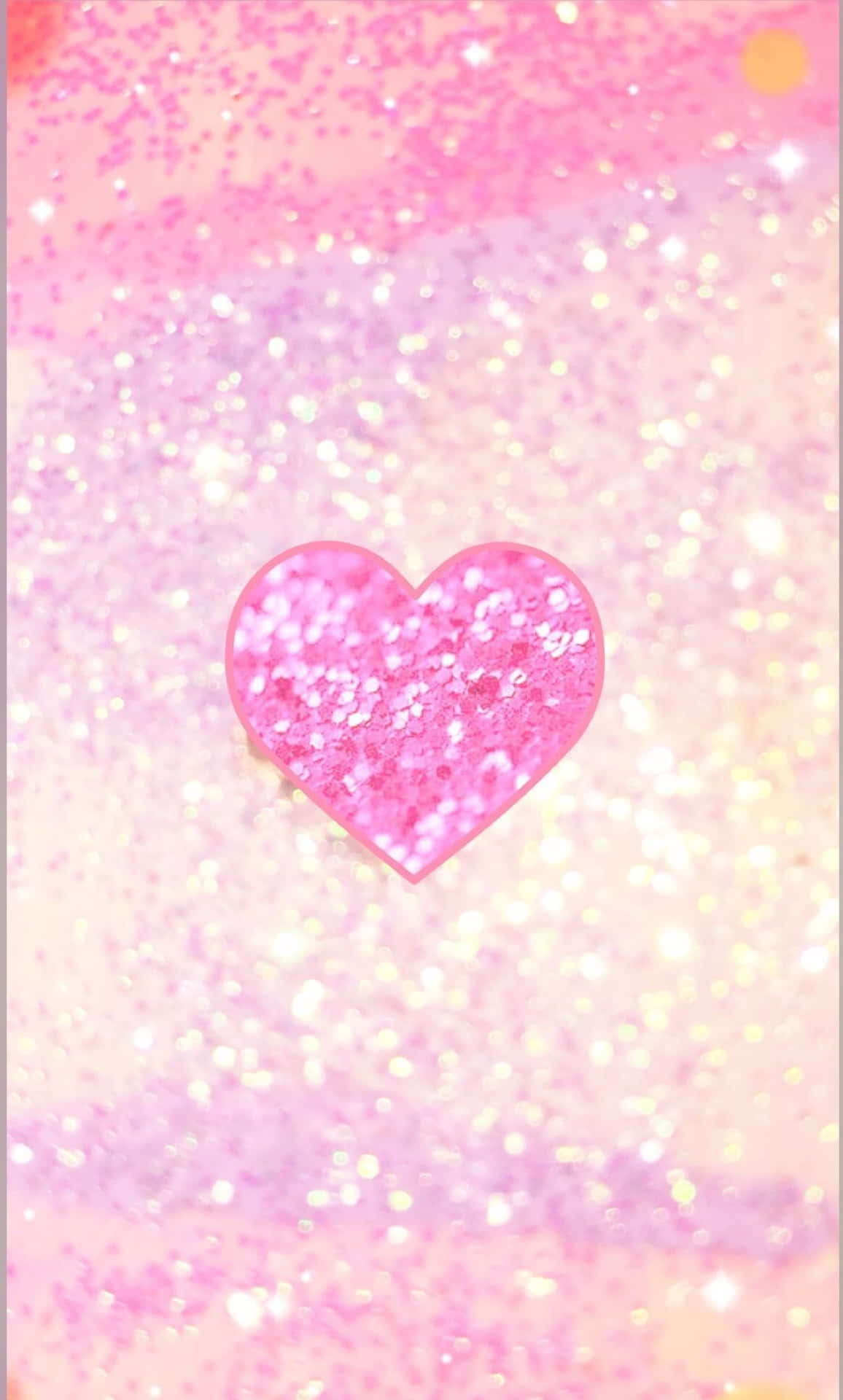 Brighten Up Your Bedroom With Beautiful Glitter Pink Hearts! Background