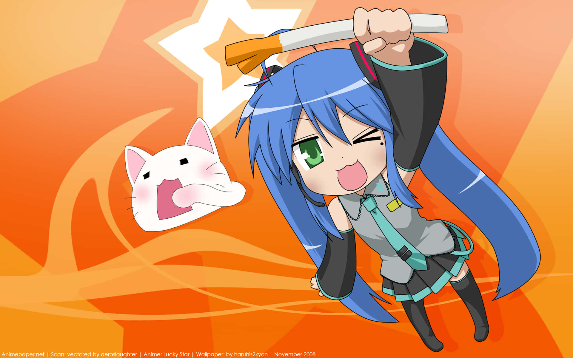 Brighten Up Your Day With The Magical World Of Lucky Star! Background