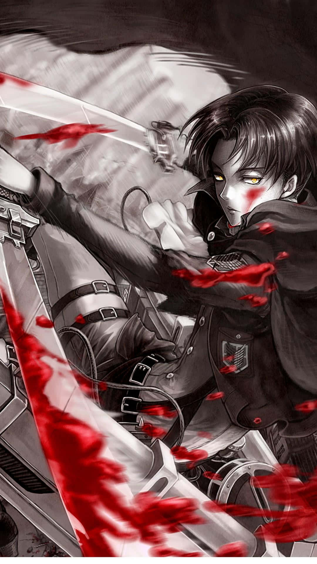 Brighten Up Your Day With The New Iphone 11 In A Beautiful Red Anime Design. Background