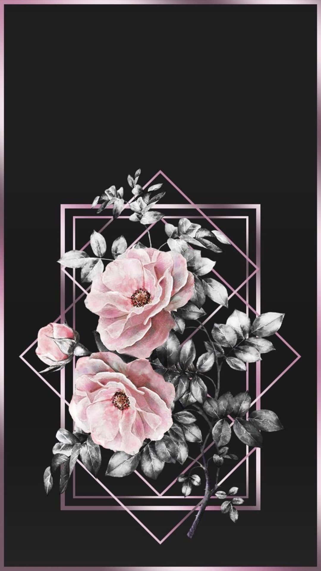 Brighten Up Your Day With This Colorful Floral Aesthetic Iphone Wallpaper! Background