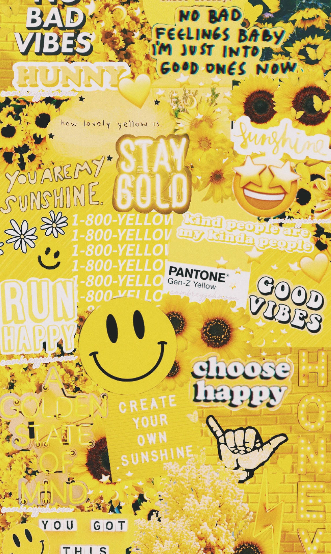 Brighten Up Your Day With This Fun And Cheerful Cute Yellow Aesthetic! Background