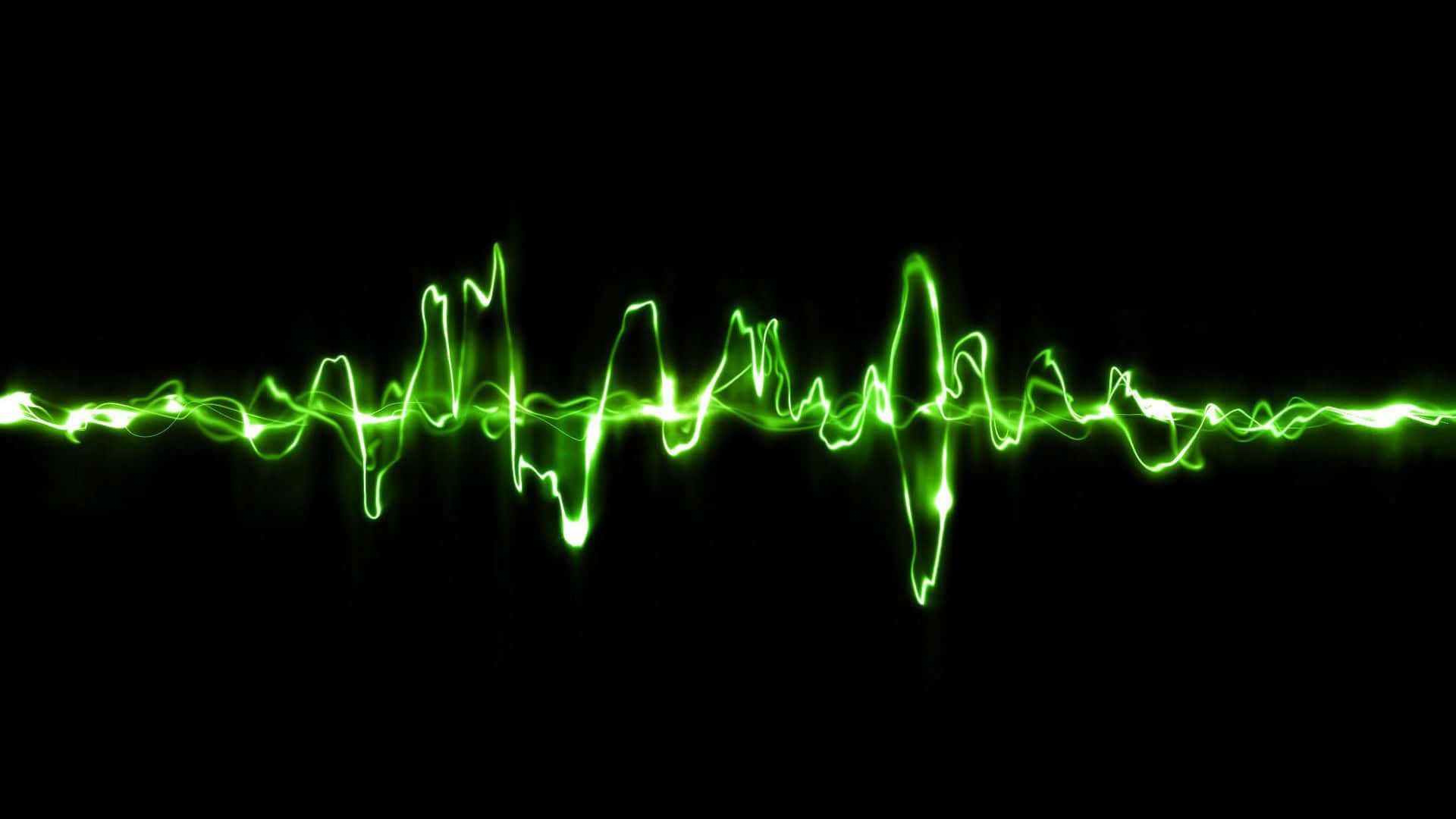 Brighten Up Your Day With This Vibrant Neon Green Desktop Background.