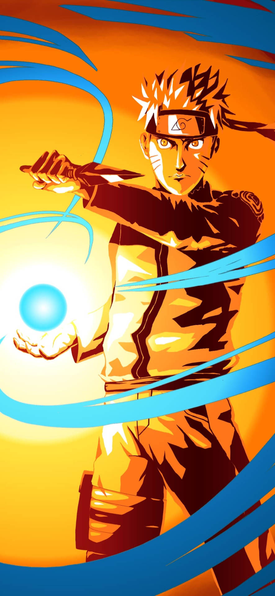 Brighten Up Your Day With Yellow Naruto Background