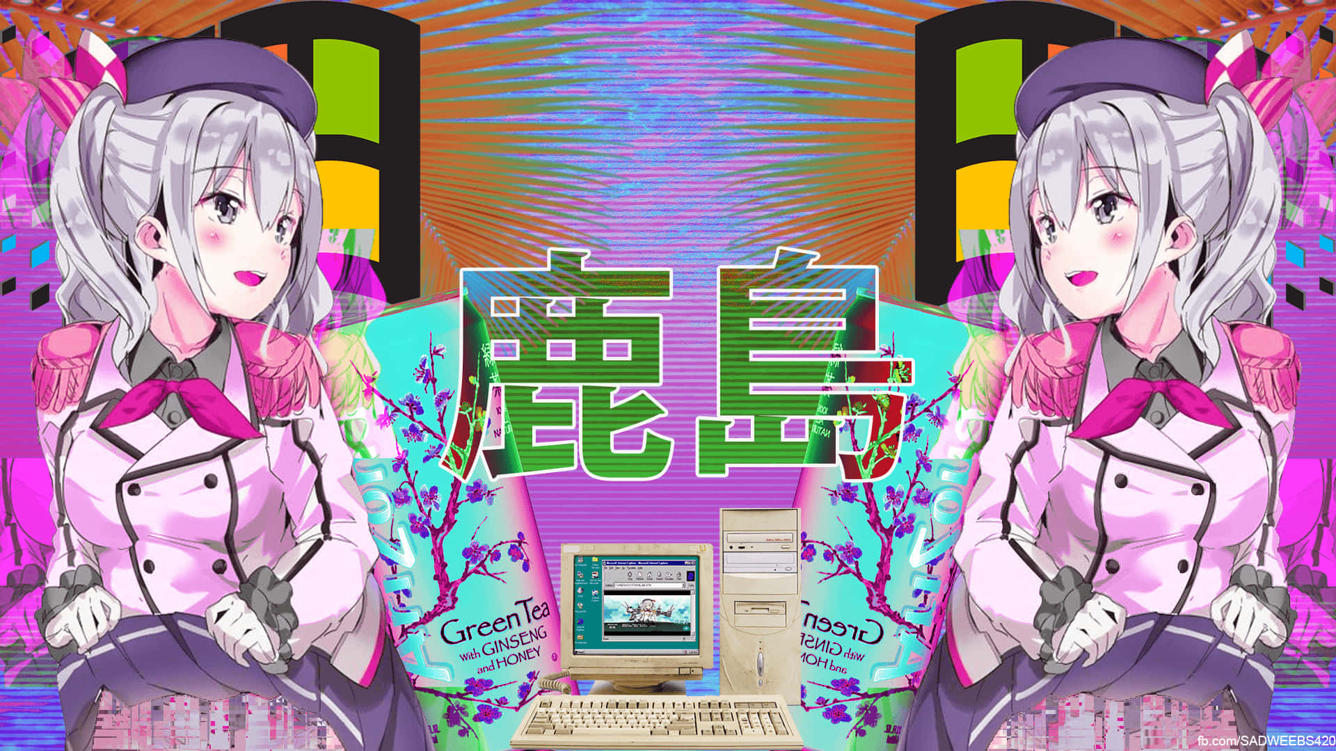 Brighten Up Your Desktop With This Cute Aesthetic Anime Image. Background