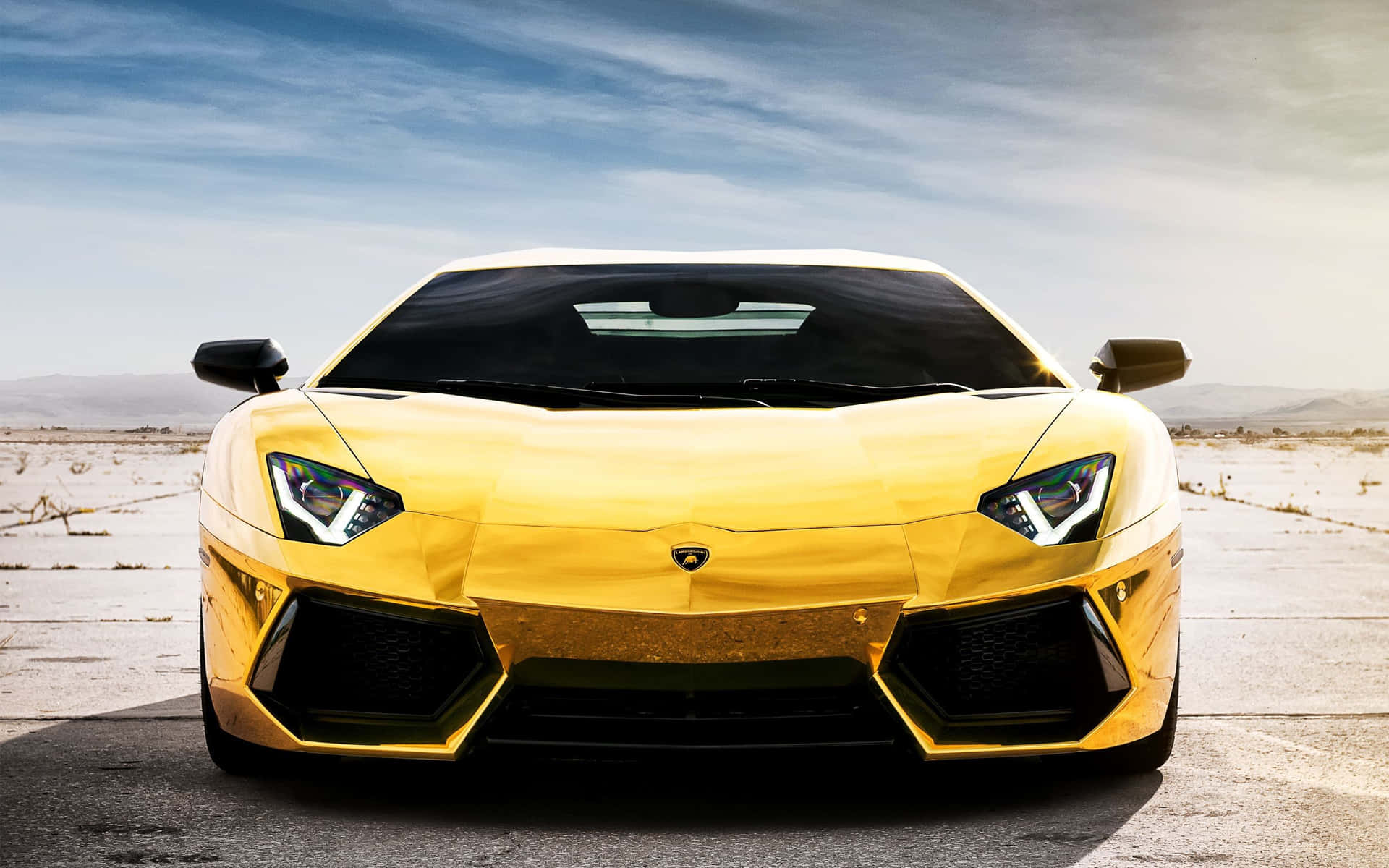 Brighten Up Your Space With A Neon Lamborghini Background