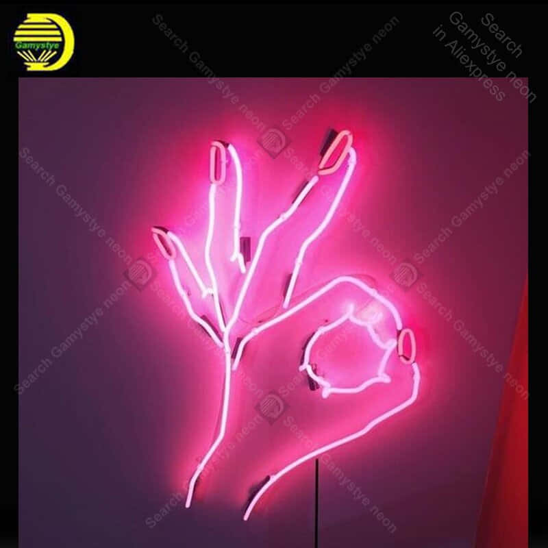 Brighten Up Your Space With This Aesthetic Grunge Neon Sign! Background