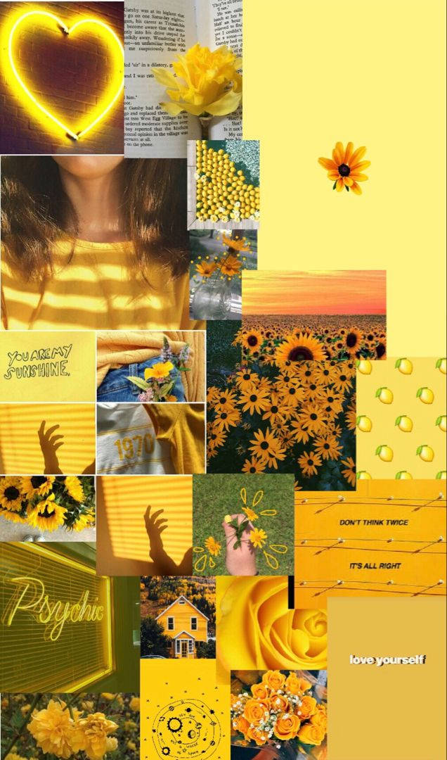 Brighten Up Your Summer Days With This Cute Yellow Aesthetic. Background