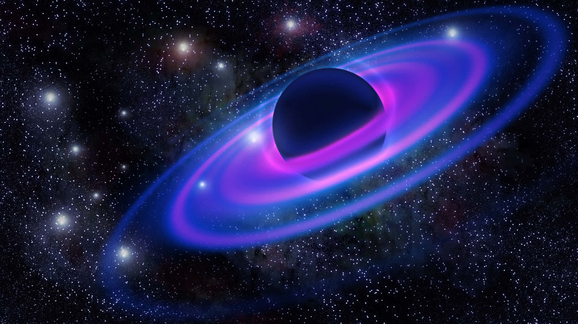 Brighten Up Your World With Neon Galaxy Background