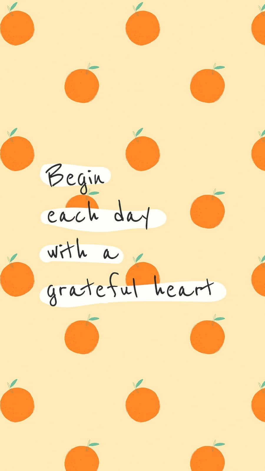 Brighten Your Day With A Cute Orange! Background