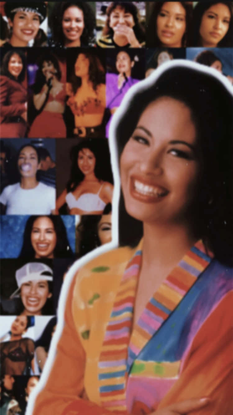 Brighten Your Day With An Iphone Adorned With Selena Quintanilla Art Background