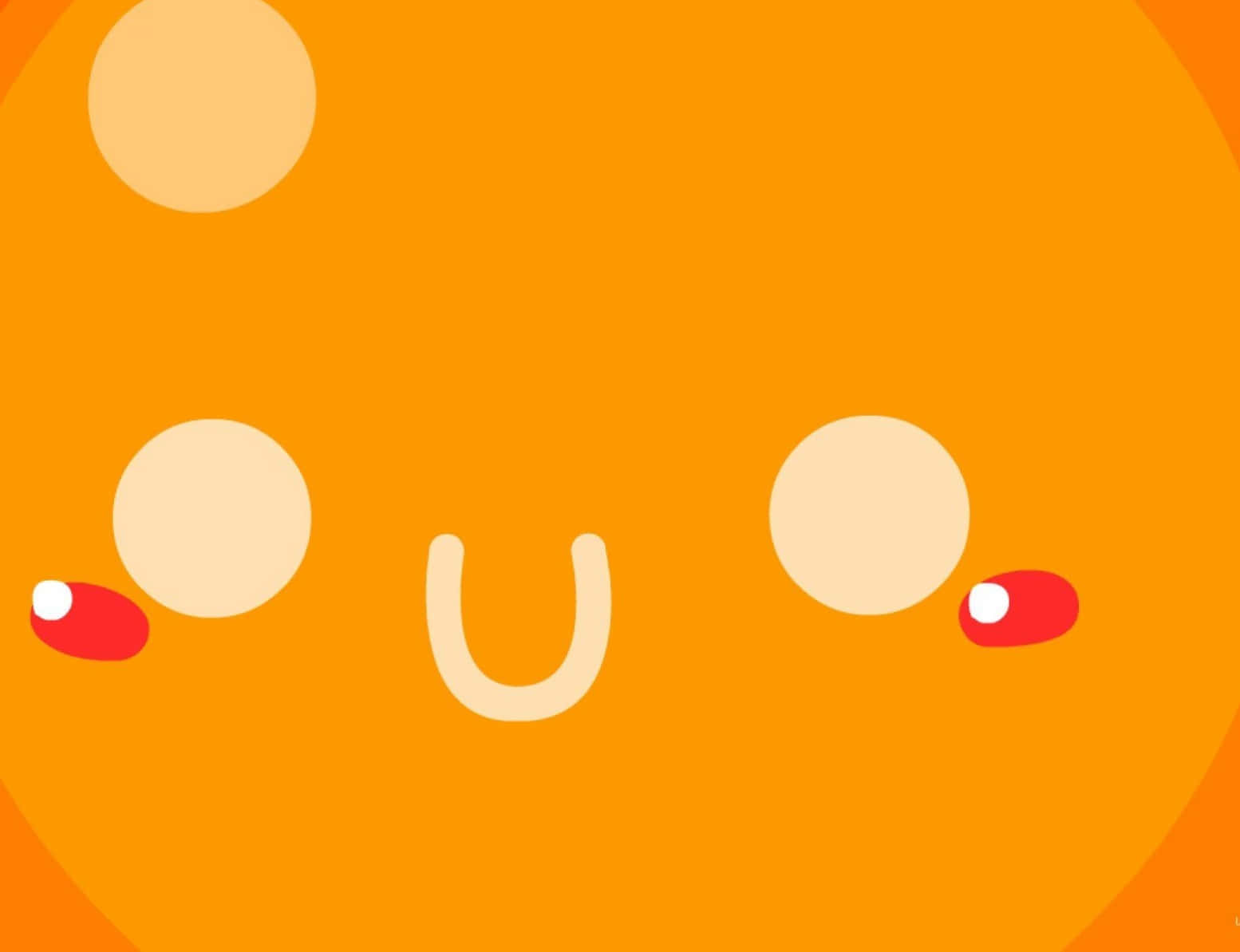 'brighten Your Day With This Playful Cute Orange' Background