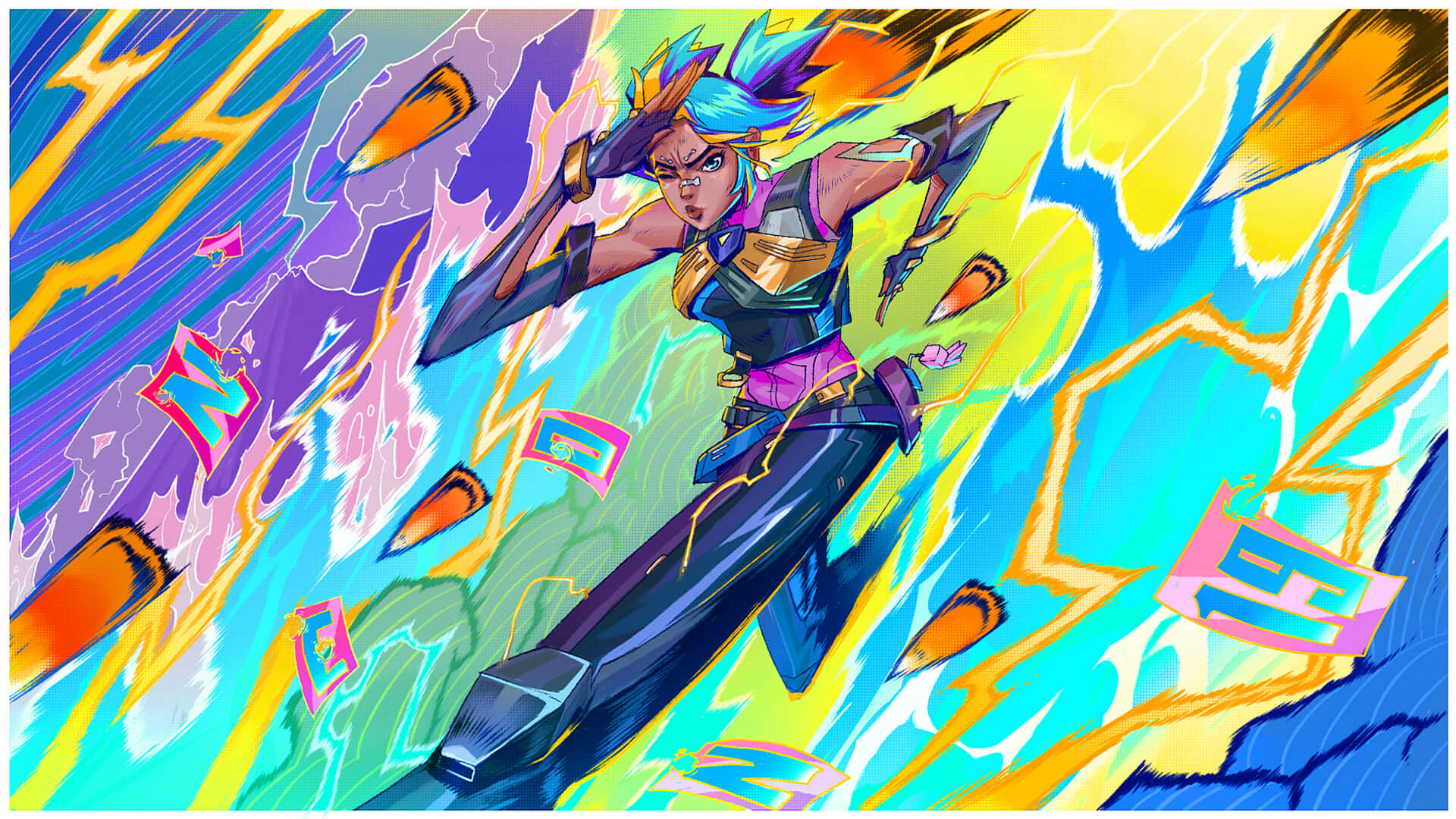 Brighten Your Gaming Experience With Neon Gaming Background