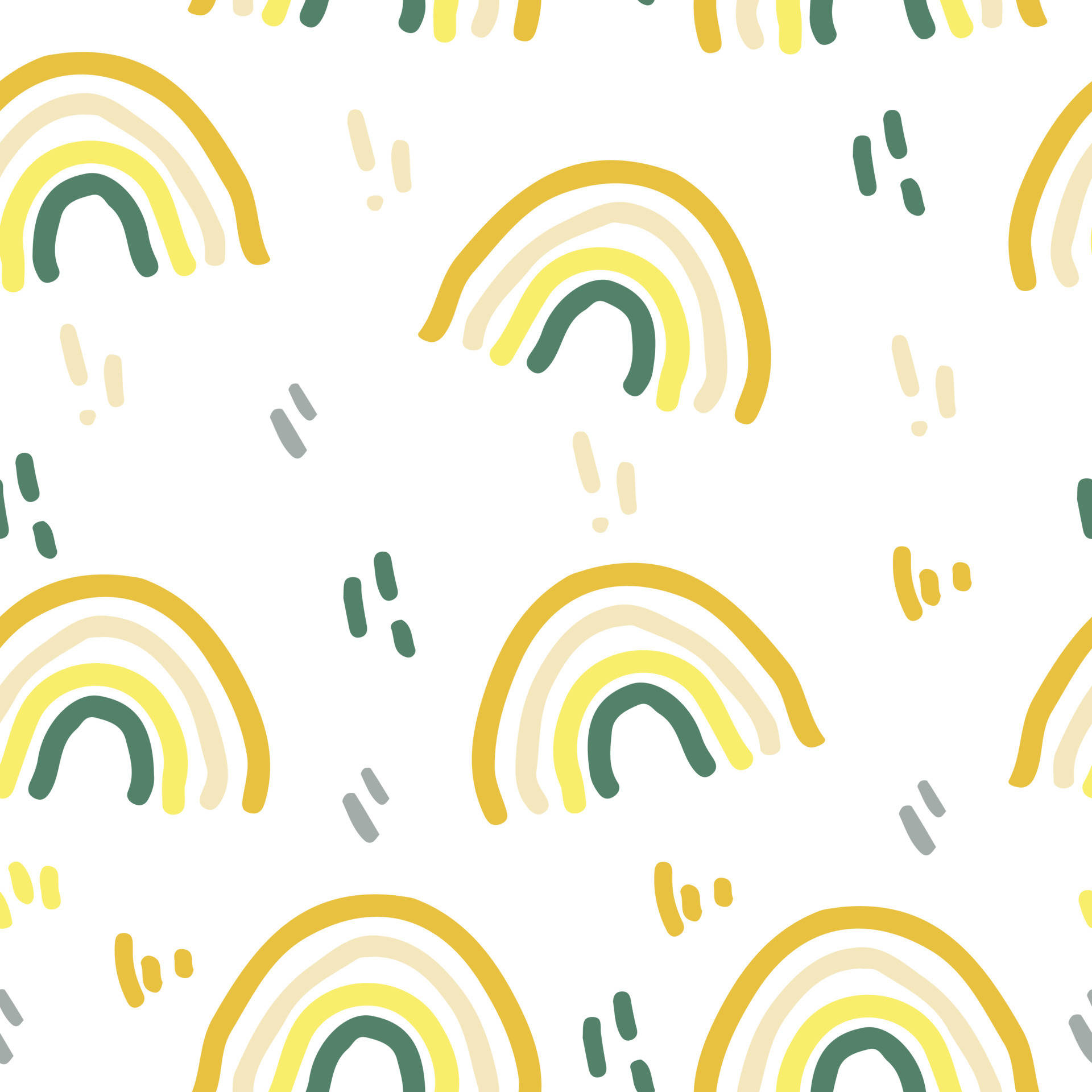 Brighten Your Space With A Simple Boho Yellow Rainbow Background