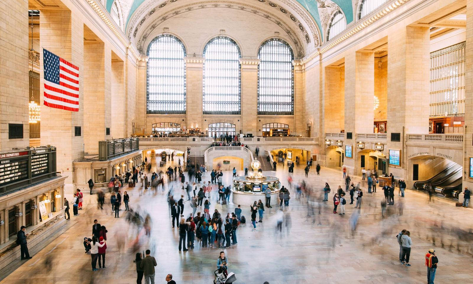 Brightened Grand Central Station Background