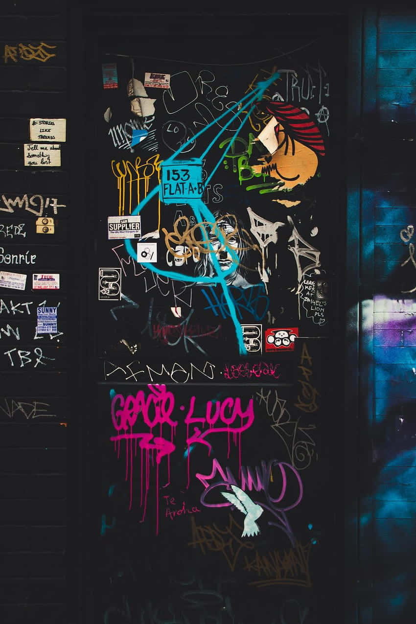 Brightly Colored Dope Graffiti Background
