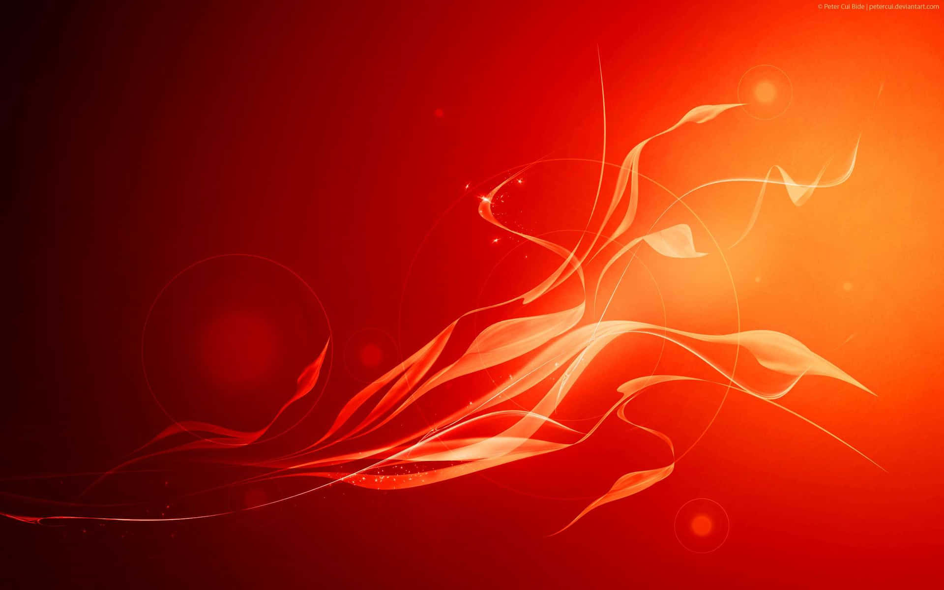 Brightly Colored Orange Desktop Background