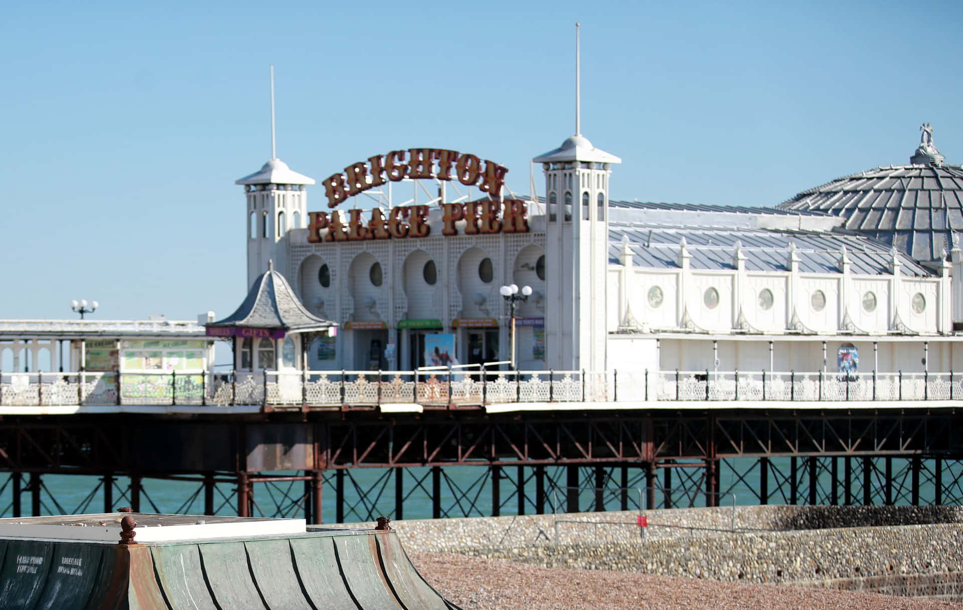 Brighton Pier At Twilight Background