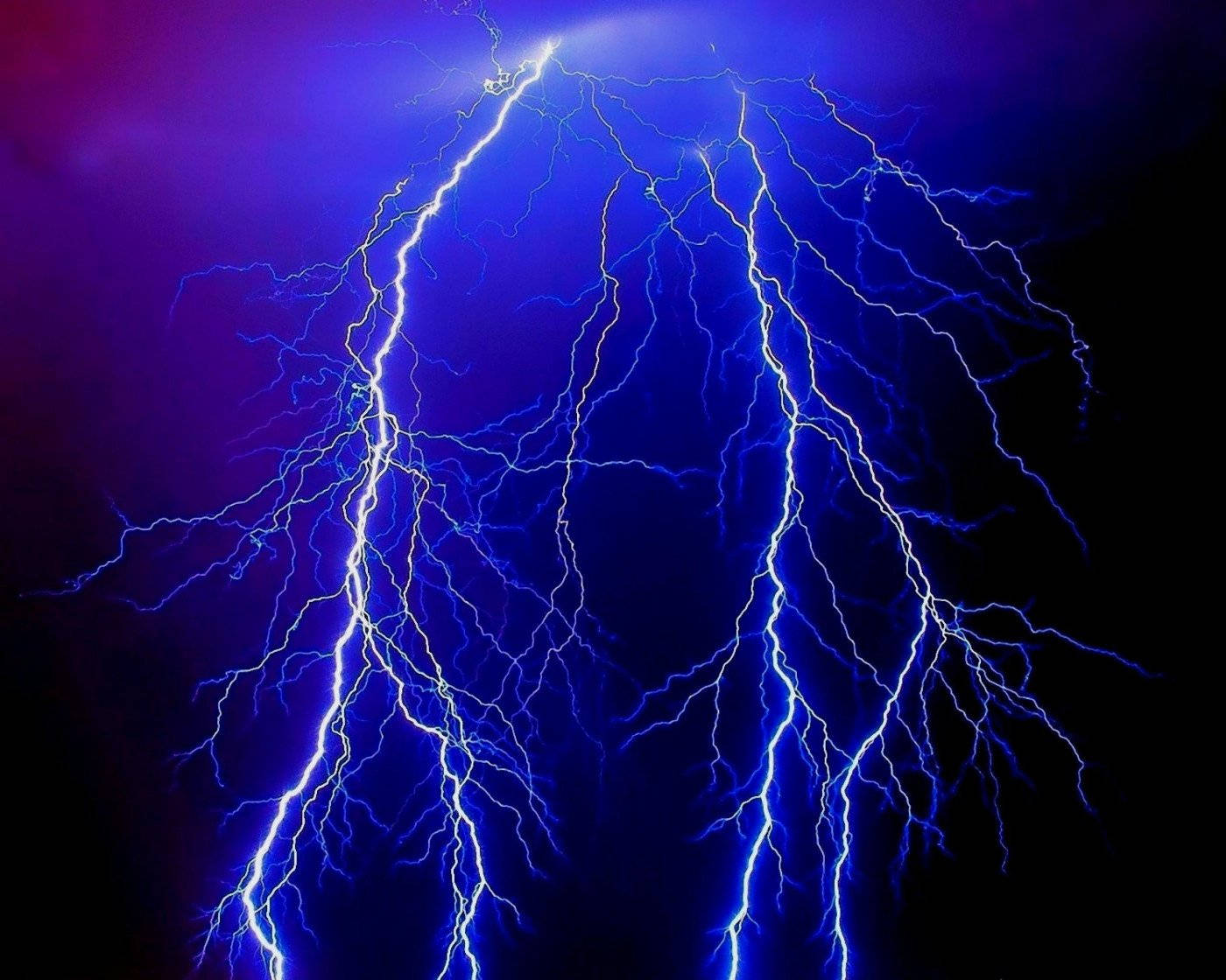 Brilliant Blue Thunderstorm Background