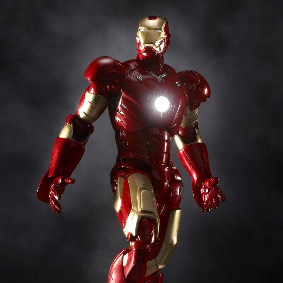 Brilliant Red Costume Of Iron Man Mark 3 Background