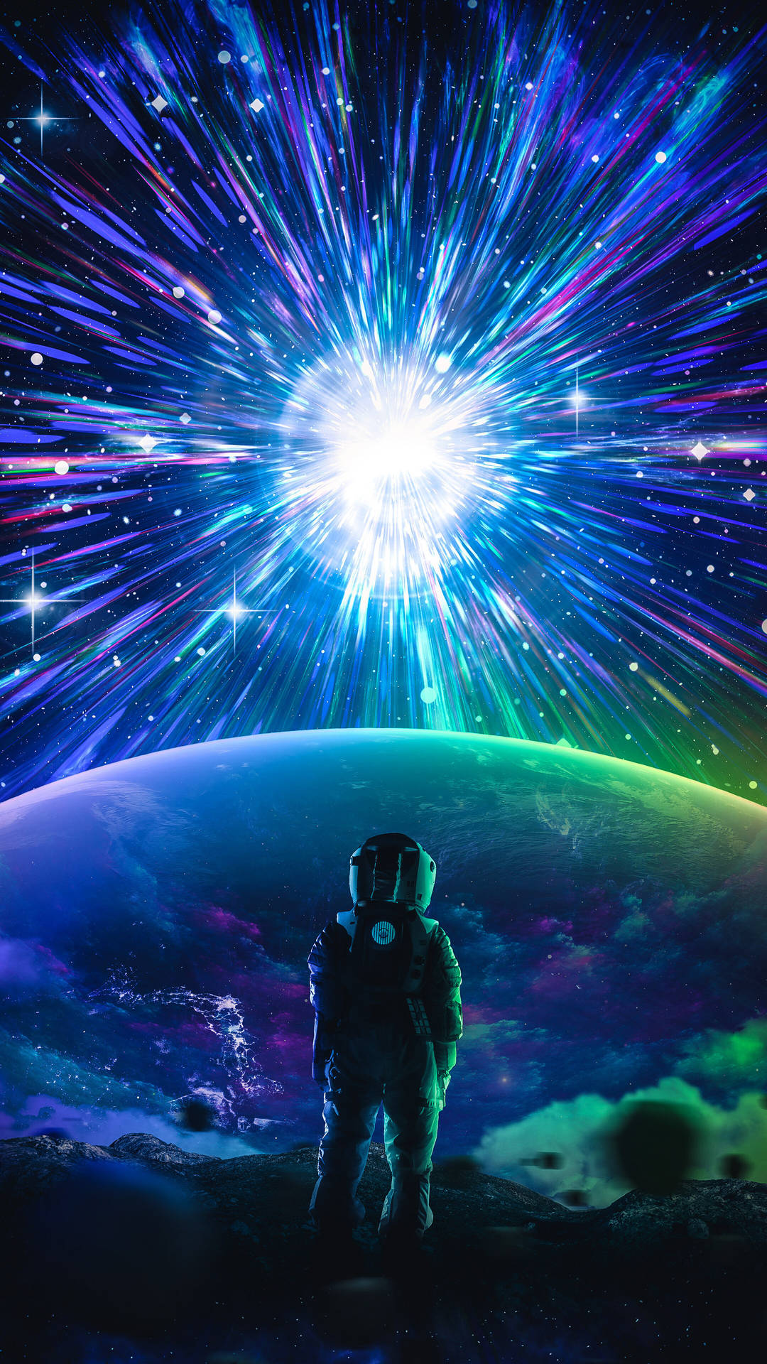 Brilliant View In Space 4k Phone Background