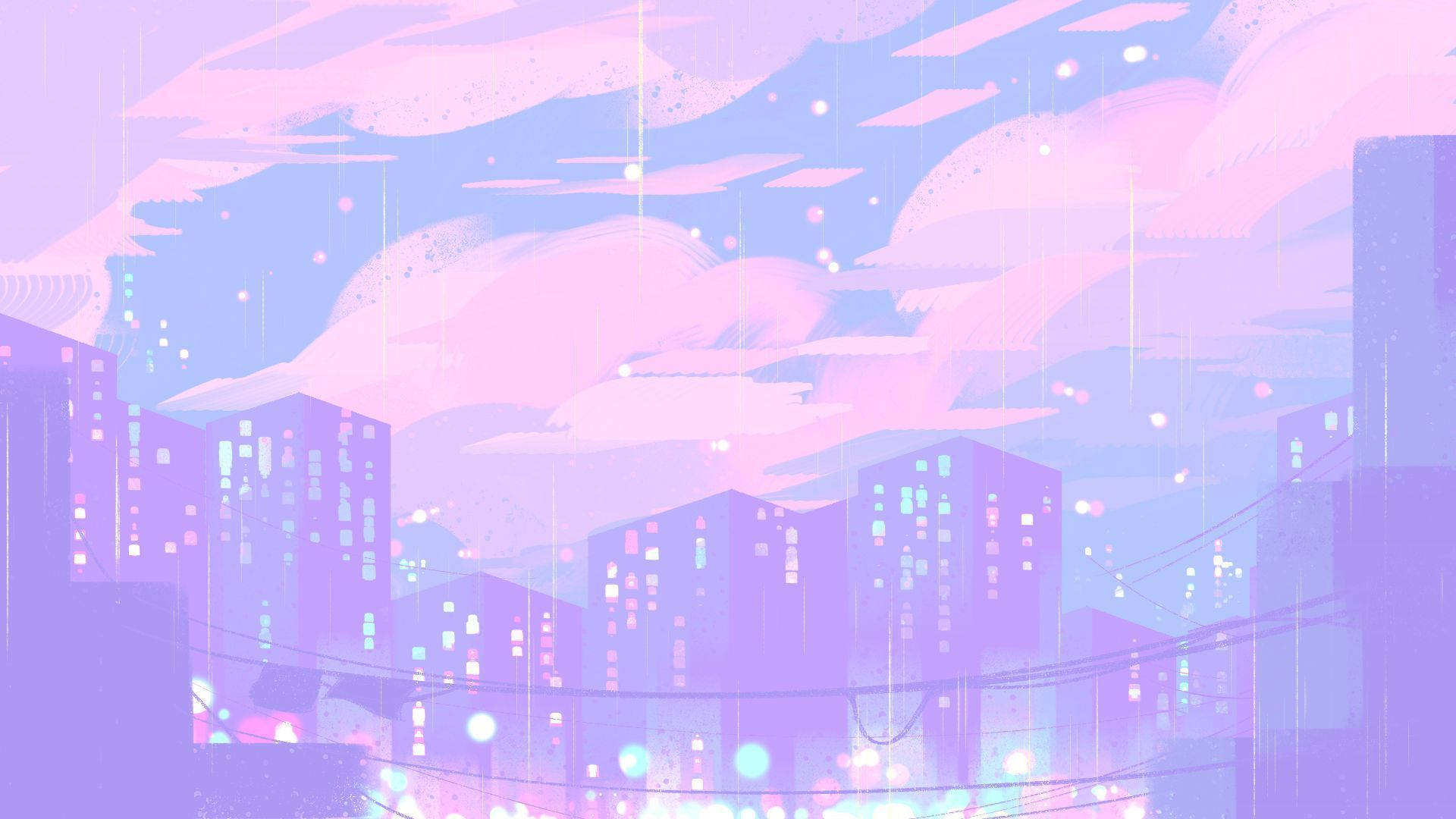 Brilliantly Majestic Purple Aesthetic Anime Background