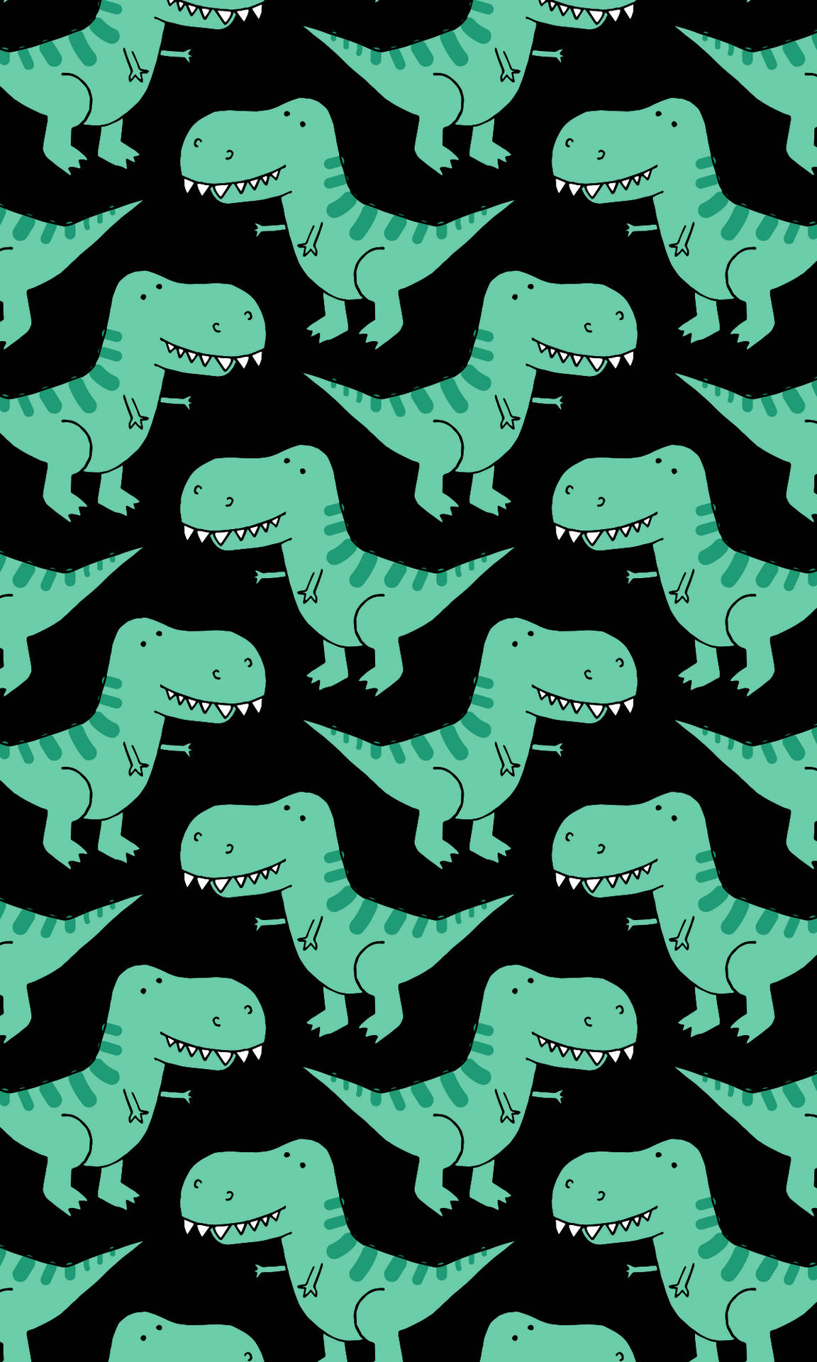 Bring Color To Your Tech With This Cute Dinosaur Iphone Wallpaper