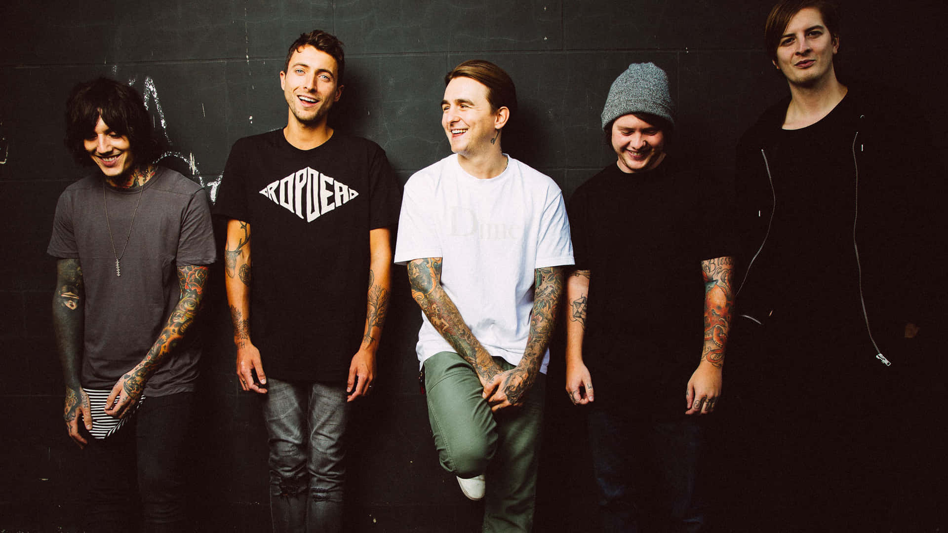Bring Me The Horizon Band Members Laughing Background